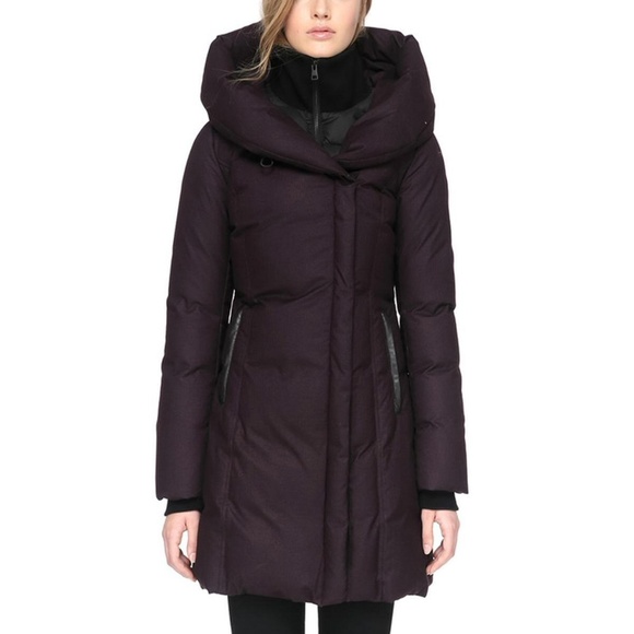 slim fit hooded down coat soia & kyo